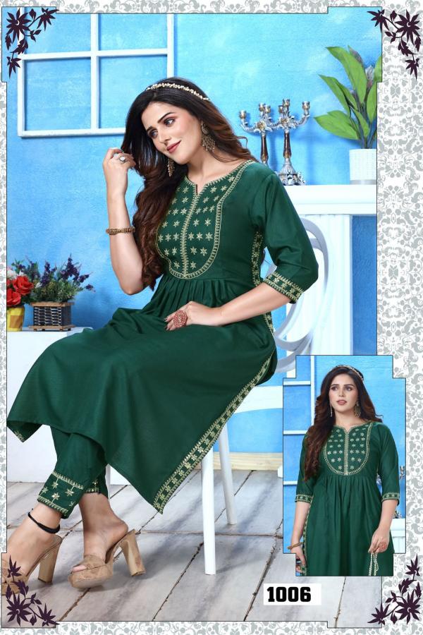 Trendy Samreen Silky Slub Designer Exclusive Kurti collection